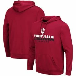 Colosseum Men's Crimson Indiana Hoosiers Lantern Pullover Hoodie