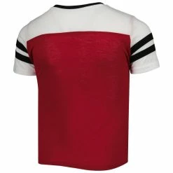 Colosseum Girls Youth Cardinal Arkansas Razorbacks Practically Perfect Striped T-Shirt -Colosseum Shop DSCO1144436903 4633 ALT3