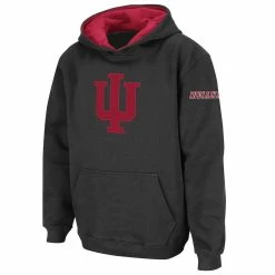 Colosseum Youth Charcoal Indiana Hoosiers Big Logo Pullover Hoodie