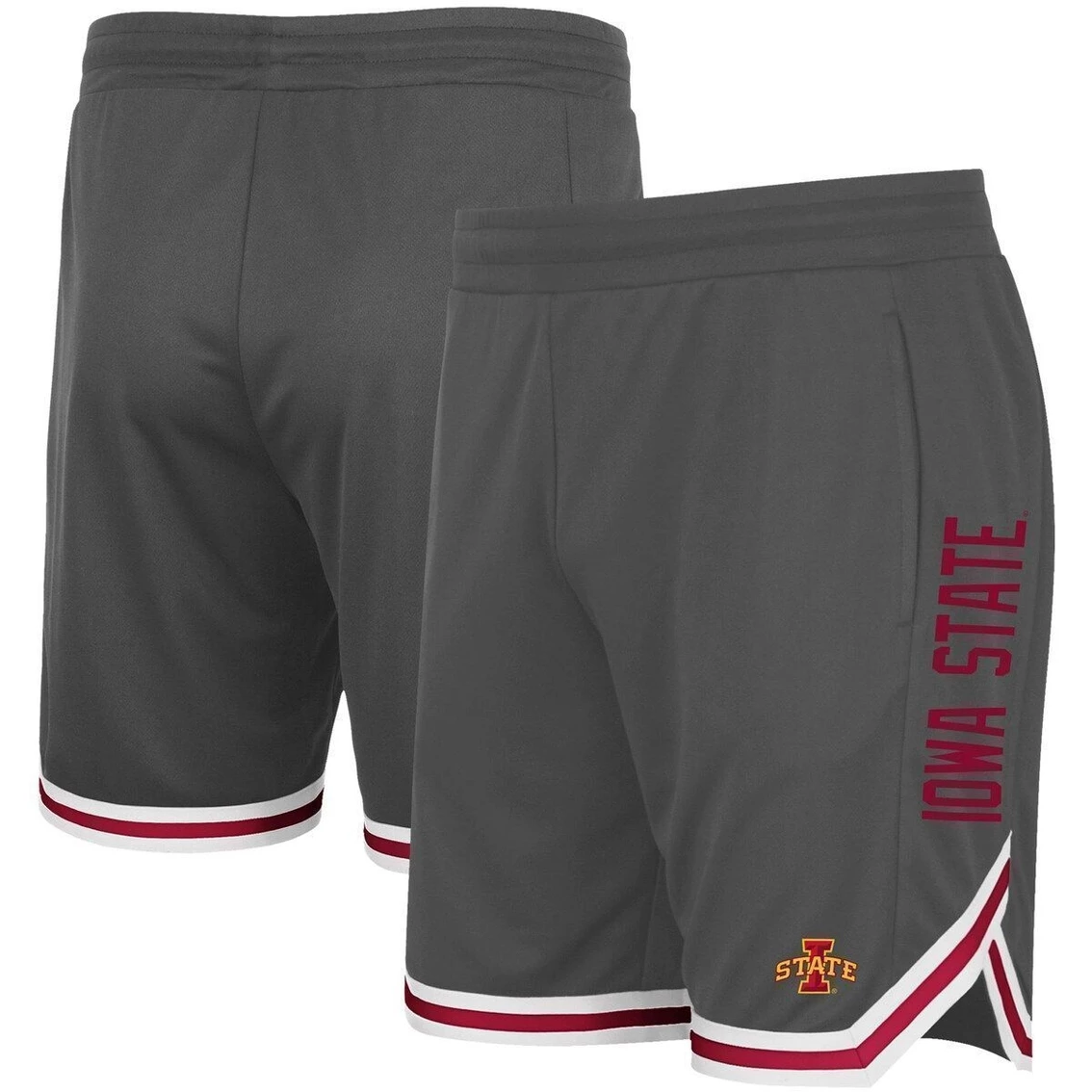 Men's Colosseum Charcoal Iowa State Cyclones Continuity Shorts 1 Men's Colosseum Charcoal Iowa State Cyclones Continuity Shorts