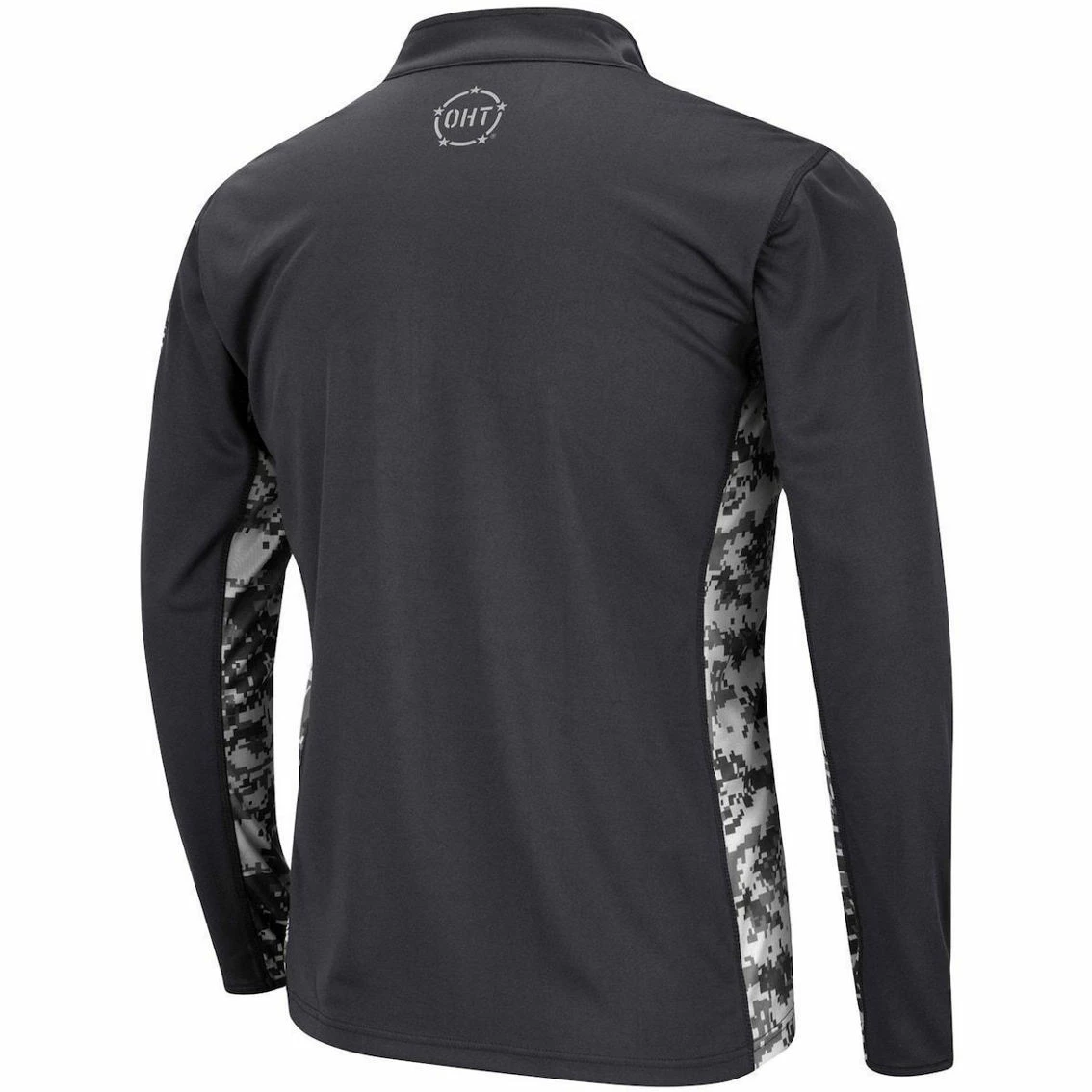 Colosseum Men's Charcoal Arkansas Razorbacks OHT Military Appreciation Digi Camo Quarter-Zip Jacket 4 Colosseum Men's Charcoal Arkansas Razorbacks OHT Military Appreciation Digi Camo Quarter-Zip Jacket - Image 4