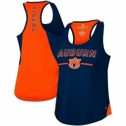 Colosseum Women's Navy Auburn Tigers Sachs 2-Hit Scoop Neck Racerback Tank Top