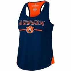 Colosseum Women's Navy Auburn Tigers Sachs 2-Hit Scoop Neck Racerback Tank Top -Colosseum Shop DSCO1145427121 1320 ALT2