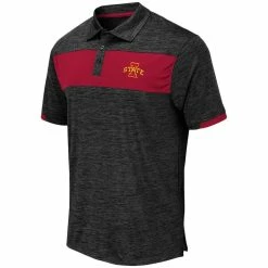 Colosseum Men's Black Iowa State Cyclones Nelson Polo -Colosseum Shop DSCO1145451591 1007 ALT2