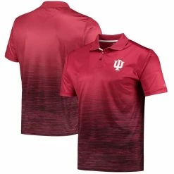 Colosseum Men's Crimson Indiana Hoosiers Marshall Polo