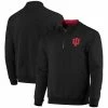 Colosseum Men's Black Indiana Hoosiers Tortugas Logo Quarter-Zip Jacket
