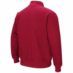 Colosseum Men's Crimson Indiana Hoosiers Big & Tall Tortugas Logo Quarter-Zip Sweatshirt -Colosseum Shop DSCO1145969305 2840 ALT3