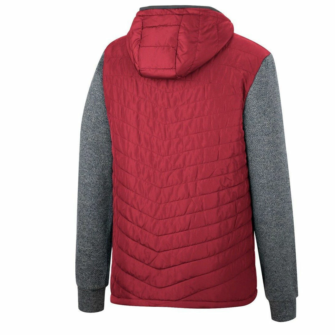 Colosseum Men's Cardinal Arkansas Razorbacks Course Herringbone Full-Zip Hoodie 4 Colosseum Men's Cardinal Arkansas Razorbacks Course Herringbone Full-Zip Hoodie - Image 4