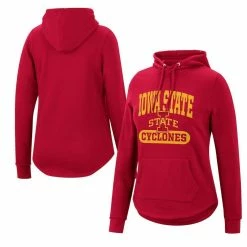 Colosseum Women's Cardinal Iowa State Cyclones Core Crossover Pullover Hoodie