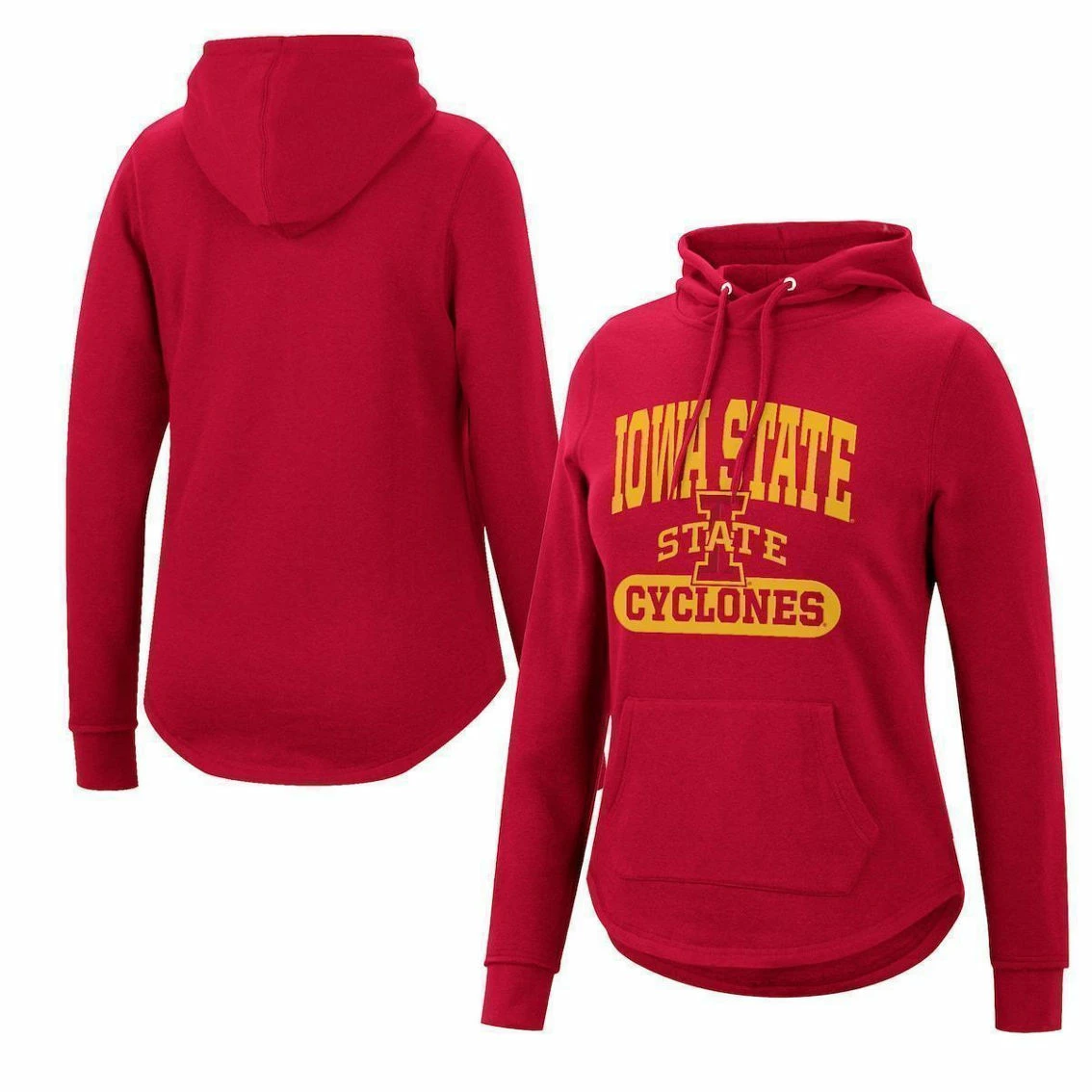 Colosseum Women's Cardinal Iowa State Cyclones Core Crossover Pullover Hoodie 2 Colosseum Women's Cardinal Iowa State Cyclones Core Crossover Pullover Hoodie - Image 2