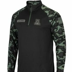 Colosseum Men's Black Arizona Wildcats OHT Military Appreciation Take Flight Raglan Quarter-Zip Jacket -Colosseum Shop DSCO1146345590 1007 ALT2