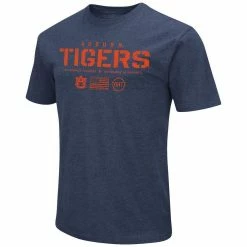 Colosseum Men's Heather Navy Auburn Tigers OHT Military Appreciation Flag 2.0 T-Shirt -Colosseum Shop DSCO1146345784 SXT5 ALT2