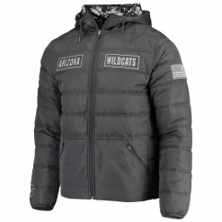 Colosseum Men's Charcoal Arizona Wildcats OHT Military Appreciation Digital Camo Detail Full-Zip Puffer Jacket 6 Colosseum Men's Charcoal Arizona Wildcats OHT Military Appreciation Digital Camo Detail Full-Zip Puffer Jacket -Colosseum Shop DSCO1146345913 1904 ALT2