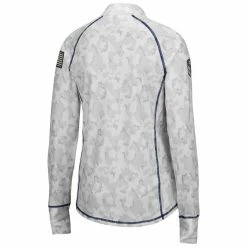 Colosseum Women's White Auburn Tigers OHT Military Appreciation Officer Arctic Camo 1/4-Zip Jacket -Colosseum Shop DSCO1146346050 3550 ALT3
