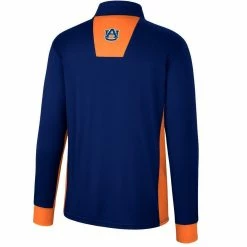 Men's Colosseum Navy Auburn Tigers Bart Quarter-Zip Windshirt -Colosseum Shop DSCO1146364089 1320 ALT3