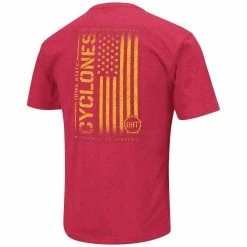 Colosseum Men's Cardinal Iowa State Cyclones OHT Military Appreciation Flag 2.0 T-Shirt -Colosseum Shop DSCO1146364571 4633 ALT3
