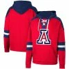 Colosseum Men's Red Arizona Wildcats Lace-Up 4.0 Pullover Hoodie