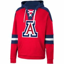 Colosseum Men's Red Arizona Wildcats Lace-Up 4.0 Pullover Hoodie 6 Colosseum Men's Red Arizona Wildcats Lace-Up 4.0 Pullover Hoodie -Colosseum Shop DSCO1146608250 2910 ALT2