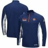 Colosseum Men's Navy Auburn Tigers OHT Military Appreciation Snow Cruise Raglan 1/4-Zip Jacket