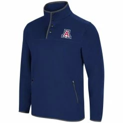 Colosseum Men's Navy Arizona Wildcats Rebound Snap Pullover Jacket -Colosseum Shop DSCO1146830454 1320 ALT2