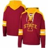 Colosseum Men's Cardinal Iowa State Cyclones Lace-Up 4.0 Pullover Hoodie