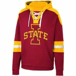 Colosseum Men's Cardinal Iowa State Cyclones Lace-Up 4.0 Pullover Hoodie -Colosseum Shop DSCO1146830845 4633 ALT2