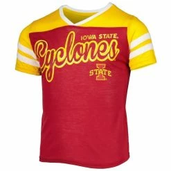Colosseum Girls Youth Cardinal Iowa State Cyclones Practically Perfect Striped T-Shirt -Colosseum Shop DSCO1146831151 4633 ALT2