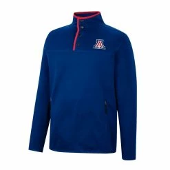 Colosseum Men's Navy Arizona Wildcats Rebound Quarter-Snap Jacket -Colosseum Shop DSCO1146832508 1320 ALT2