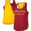 Colosseum Women's Cardinal Iowa State Cyclones Sachs 2-Hit Scoop Neck Racerback Tank Top