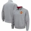 Colosseum Men's Heathered Gray Iowa State Cyclones Tortugas Team Logo Quarter-Zip Jacket