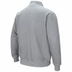 Colosseum Men's Heathered Gray Iowa State Cyclones Tortugas Team Logo Quarter-Zip Jacket -Colosseum Shop DSCO1146884465 1927 ALT3