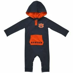 Colosseum Newborn & Infant Navy Auburn Tigers Henry Pocketed Raglan Hoodie Romper -Colosseum Shop DSCO1147088821 1320 ALT2