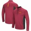 Colosseum Men's Cardinal Iowa State Cyclones Audible Windshirt Quarter-Zip Pullover Jacket