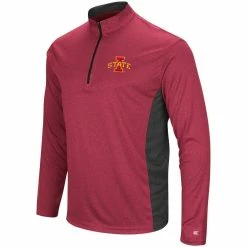 Colosseum Men's Cardinal Iowa State Cyclones Audible Windshirt Quarter-Zip Pullover Jacket -Colosseum Shop DSCO1147088912 4633 ALT2