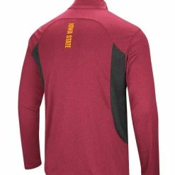 Colosseum Men's Cardinal Iowa State Cyclones Audible Windshirt Quarter-Zip Pullover Jacket -Colosseum Shop DSCO1147088912 4633 ALT3