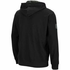 Colosseum Men's Black Arkansas Razorbacks OHT Military Appreciation Waffle Full-Zip Hoodie -Colosseum Shop DSCO1147246215 1007 ALT3