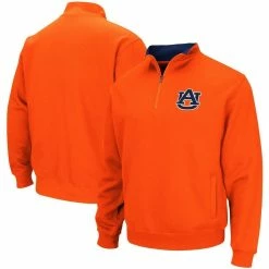 Colosseum Men's Orange Auburn Tigers Tortugas Logo Quarter-Zip Pullover Jacket