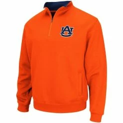 Colosseum Men's Orange Auburn Tigers Tortugas Logo Quarter-Zip Pullover Jacket -Colosseum Shop DSCO1147246284 2294 ALT2