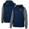 Colosseum Men's Navy/Charcoal Auburn Tigers Course Herringbone Full-Zip Hoodie