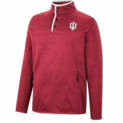 Colosseum Men's Crimson Indiana Hoosiers Rebound Quarter-Snap Jacket -Colosseum Shop DSCO1147400252 2840 ALT2