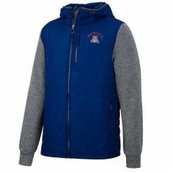 Colosseum Men's Navy/Charcoal Arizona Wildcats Course Herringbone Full-Zip Hoodie 6 Colosseum Men's Navy/Charcoal Arizona Wildcats Course Herringbone Full-Zip Hoodie -Colosseum Shop DSCO1147400344 1320 ALT2