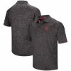Colosseum Men's Black Indiana Hoosiers Big & Tall Down Swing Polo