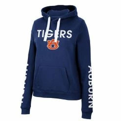 Colosseum Women's Navy Auburn Tigers 3-Hit Pullover Sweatshirt -Colosseum Shop DSCO1148303015 1320 ALT2