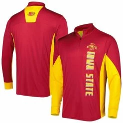 Colosseum Men's Cardinal Iowa State Cyclones Bart Quarter-Zip Windshirt
