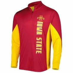 Colosseum Men's Cardinal Iowa State Cyclones Bart Quarter-Zip Windshirt -Colosseum Shop DSCO1148303079 4633 ALT2