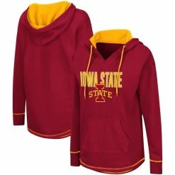 Colosseum Women's Cardinal Iowa State Cyclones Tunic Pullover Hoodie