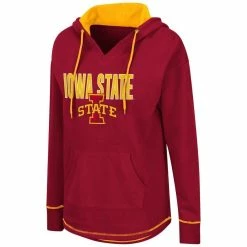 Colosseum Women's Cardinal Iowa State Cyclones Tunic Pullover Hoodie -Colosseum Shop DSCO1148305316 4633 ALT2