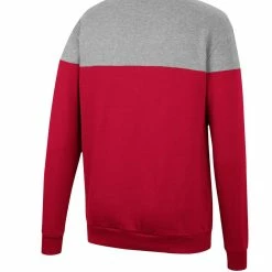 Colosseum Men's Cardinal/Heather Gray Arkansas Razorbacks Be The Ball Quarter-Zip Top -Colosseum Shop DSCO1148305461 4633 ALT3