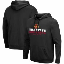 Colosseum Men's Black Iowa State Cyclones Lantern Pullover Hoodie