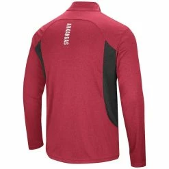 Colosseum Men's Heathered Cardinal/Black Arkansas Razorbacks Audible Windshirt Quarter-Zip Pullover Jacket 7 Colosseum Men's Heathered Cardinal/Black Arkansas Razorbacks Audible Windshirt Quarter-Zip Pullover Jacket -Colosseum Shop DSCO1148306347 EH7S ALT3